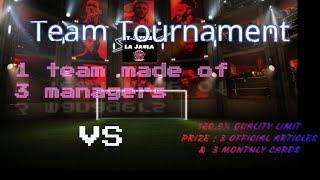 Top Eleven : New Tournament Starts Today ! Teams made of 3 managers going up against each other ! 