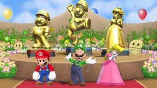 Mario Party 9 Minigame Battle - Luigi vs Mario vs Peach vs Wario (Master)