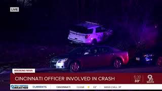 Police cruiser and other car crash in North Avondale Wednesday morning