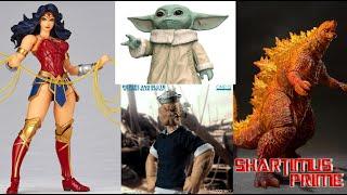 Action Figure Update 12:15:19 Baby Yoda, Revoltech Wonder Woman, Hot Toys Star Wars, Godzilla & More