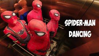 ALL SPIDER-MAN Dancing In The Elevator | Team Spider-Man Song