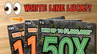 White Line Luck?! | 2 x $10 100X and 1 x $5 50X