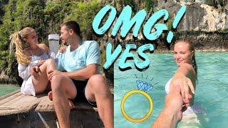 SURPRISE PROPOSAL ON THE TOP OF AN ISLAND 