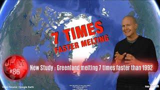 NEW STUDY : Greenland is melting seven times faster than 30 years ago.