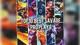 Top 10 best savage so far pro plays ||watch till end #mlbb #MLegends pro