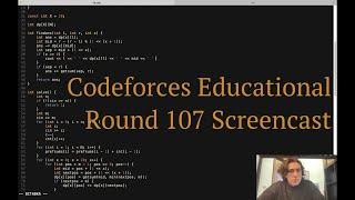 Getting Into Top 25 Of Educational Codeforces Round 107 (With Solution Explanations)