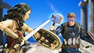 Captain America vs Wonder Woman Battle in Amazon Isles | Official Trailer | Figure Stopmotion