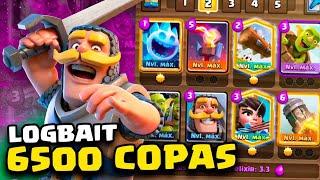 ROAD TO TOP MUNDIAL CON LOGBAIT! 6500 COPAS - Soking - Clash Royale en español.