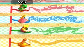 Mario Party The Top 100 All Minigames - Yoshi vs Peach vs Wario vs Daisy - Adreanna