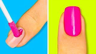 50 Awesome Nail Designs || 5-Minute Decor Ideas For Your Manicure