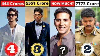 Top 10 Richest Bollywood Actors - Allu Arjun, Tiger Shroff, Akshay Kumar, Jr Ntr, Salman Khan, Aamir