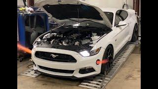 2015+ Mustang GT Top Mount Twin Turbo System, and Tuned by Norm mashup!