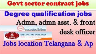 Degree Pass Govt Jobs 2020 || Latest Jobs Information In Telugu || Free Jobs Information