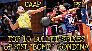 TOP 10 BULLET-SPIKES OF SISI RONDINA | CHERRY "BOMB" RONDINA | FRONT LINE KILLS ON PSL AND UAAP 