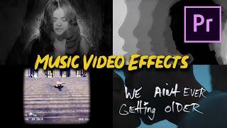 4 Popular Music Video Effects (Selena Gomez, Coldplay, Chainsmokers) Adobe Premiere Pro