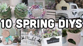 Top 10 Spring Farmhouse Dollar Tree DIY Home Decor | Trash to Treasure | Rustic Farmhouse Decor