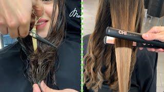 Top Hair Cutting & Hair Color Transformation | Amazing Professional Hairstyles Compilation