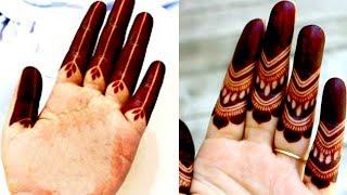 2 Easy Bharva mehndi for hand | Latest mehndi design | Shaded mehndi design