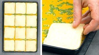 Put 12 Slices Of Bread On A Baking Pan & Wait 10 Minutes | 3 Tasty Sandwich Ideas