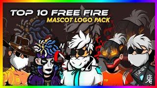 TOP 10 FREE FIRE mascot logo pack without text by AMRIT GRAPHICS