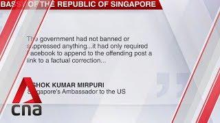 Singapore expresses disappointment over Washington Post article on 'fake news' law