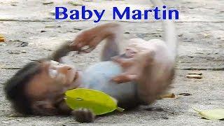 TOP 10 FUNNIEST Baby Martin Acting Very Funny To Rolling His Body To Back On Cement