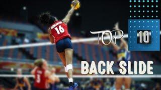 Top 10 Back Slide in Women's Volleyball by Mel (PART I)