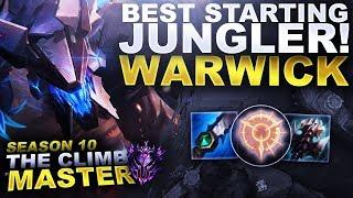 WARWICK, THE BEST STARTER JUNGLER - Season 10 Climb to Master | League of Legends