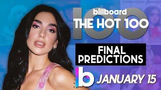 Final Predictions! Billboard Hot 100 Top 50 Singles (January 15th, 2022)