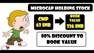 MICROCAP HOLDING COMPANY BELOW 100 INR || 80% DISCOUNT TO BOOK VALUE