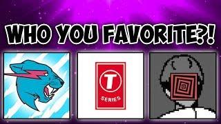 PewDiePie vs MrBeast vs T-Series | WHO TOP YOUTUBER?! | Stream pewdiepie / t-series / mrbeast