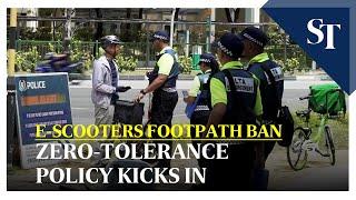 E-scooters footpath ban: Zero-tolerance policy kicks in | The Straits Times