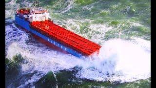 Hellish Waves covered Large ships In Huge Storm