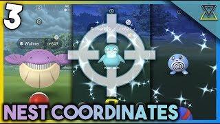 Top 3 Shiny WATER-TYPE Nest Coordinates in Pokemon GO | Psyduck Wailmer & Poliwag | January 2020