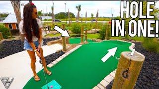 Back To Back Mini Golf Hole In One and Crazy Holes at this Awesome Course!