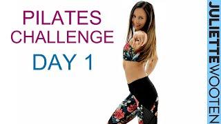 Full Body Pilates Workout | 10 DAY Pilates Challenge Day #1 | Juliette Wooten