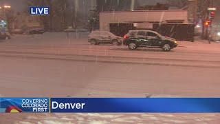 Snow Piles Up In Denver Metro Area