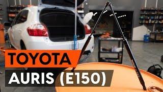 How to replace gas struts / tailgate struts on TOYOTA AURIS 1 (E150) [TUTORIAL AUTODOC]