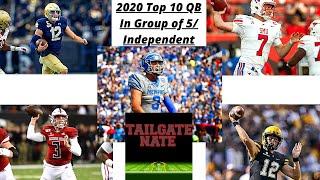 2020 Top 10 Quarterbacks In Group of 5/Independent