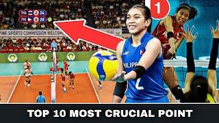 TOP 10 Most Crucial Attacks and Blocks of Philippine Team in South East Asia | Heart Dropping Moment