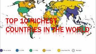 Top 10 richest country in the world