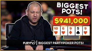 Top 5 BIGGEST POTS in Poker HISTORY! (partypoker)