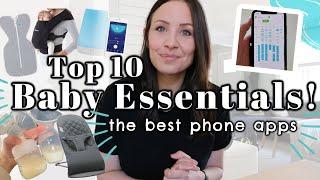 TOP 10 BABY ESSENTIALS & MUST HAVES FOR 0-3 MONTHS // PHONE APPS YOU NEED FOR NEWBORNS + PARENTS