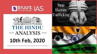 'The Hindu' Analysis for 10th Feb, 2020. (Current Affairs for UPSC/IAS)