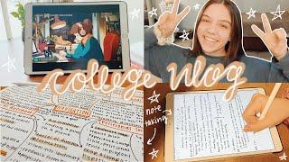 College Vlog: Exam Prep, Lots of Studying, iPad Note Taking *Study Vlog*