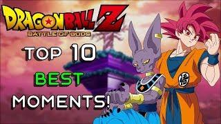 Top 10 BEST Dragon Ball Z: Battle of Gods Moments