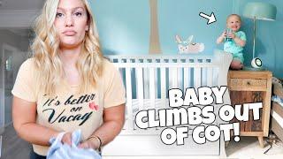 BABY CLIMBS OUT OF CRIB!!