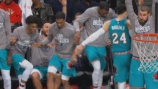 Grizzlies Taunt Nets With Dance During Blowout! 2019-20 NBA Season