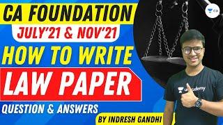 How To write Law Paper? | Questions & Answers | Indresh Gandhi