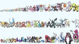 All Pokemon From Smallest to Biggest Size Comparison by Types (All 18 Types)